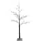 4ft. Pre-Lit Brown Frosted Christmas Twig Tree, Multicolor LED Lights